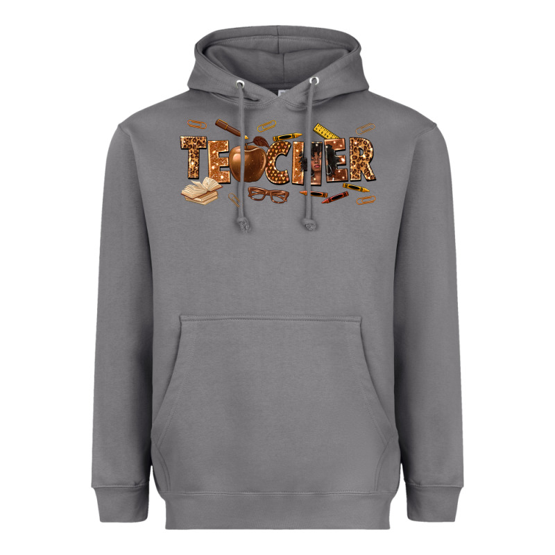 Melanin Teacher Heavyweight Hoodie by texasbilliewilder | Teevron