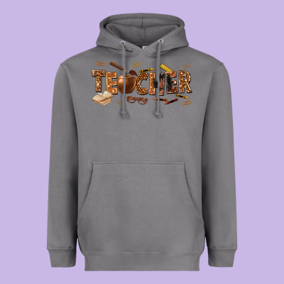 Melanin Teacher Heavyweight Hoodie Designed By Texasbilliewilder