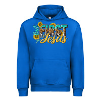 Cobalt but first jesus Urban Hoodie - NancyCooperArtShop