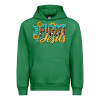 Emerald but first jesus Urban Hoodie - NancyCooperArtShop