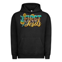 Pigment Black but first jesus Urban Hoodie - NancyCooperArtShop