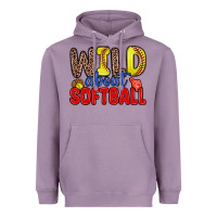 Lavender wild about softball Heavyweight Hoodie - Zillion Design Studio