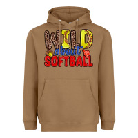Toasted Coconut wild about softball Heavyweight Hoodie - Zillion Design Studio