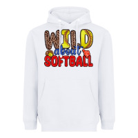 White wild about softball Heavyweight Hoodie - Zillion Design Studio