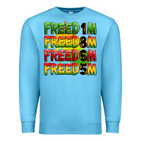 Ocean Blue Freedom 1865 Premium Sweatshirt - Zillion Design Studio