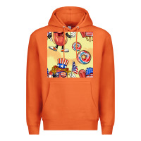 Carrot patriotic hotdog ice cream donat Premium Hoodie - BundleAndBundleShop