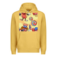Antique Gold patriotic hotdog ice cream donat Premium Hoodie - BundleAndBundleShop