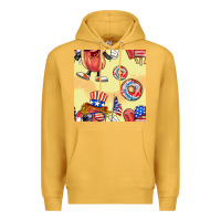 Mustard patriotic hotdog ice cream donat Premium Hoodie - BundleAndBundleShop