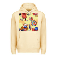 Pina Colada patriotic hotdog ice cream donat Premium Hoodie - BundleAndBundleShop