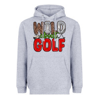 Heather Grey wild about golf Heavyweight Hoodie - Zillion Design Studio