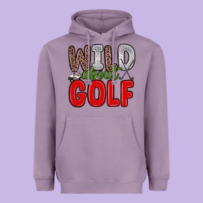 Wild About Golf Heavyweight Hoodie Designed By Zillion Design Studio