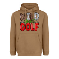 Toasted Coconut wild about golf Heavyweight Hoodie - Zillion Design Studio