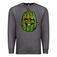 Charcoal Heather leopard pumpkin frankestein Premium Sweatshirt - RanaPortraitStore