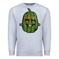 Heather Grey leopard pumpkin frankestein Premium Sweatshirt - RanaPortraitStore