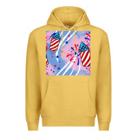 Antique Gold patriotic fireworks Premium Hoodie - BundleAndBundleShop