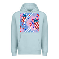 Blue Mist patriotic fireworks Premium Hoodie - BundleAndBundleShop