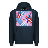 Navy patriotic fireworks Premium Hoodie - BundleAndBundleShop