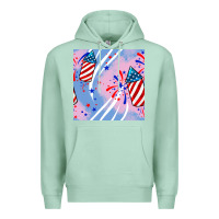 Seafoam patriotic fireworks Premium Hoodie - BundleAndBundleShop