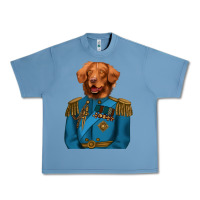 Pebble Blue Golden Retriever Dog Portrait,Custom Pet Portraits,Renaissance Dog Urban Heavy Tee - RanaPortraitStore