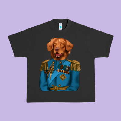 Golden Retriever Dog Portrait,custom Pet Portraits,renaissance Dog Urban Heavy Tee Designed By Ranaportraitstore