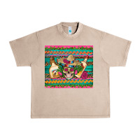 French Oak mexican tequila skull roses cactus sombrero Urban Heavy Tee - Artiststas