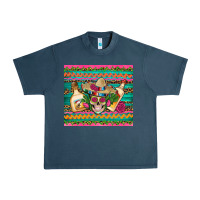Midnight Navy mexican tequila skull roses cactus sombrero Urban Heavy Tee - Artiststas