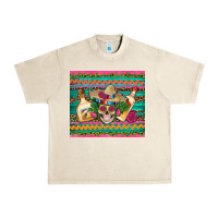 Sandshell mexican tequila skull roses cactus sombrero Urban Heavy Tee - Artiststas