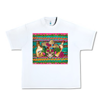 White mexican tequila skull roses cactus sombrero Urban Heavy Tee - Artiststas