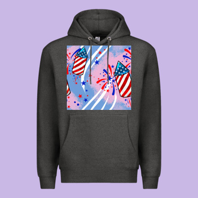 Patriotic Fireworks Premium Hoodie Designed By Bundleandbundleshop
