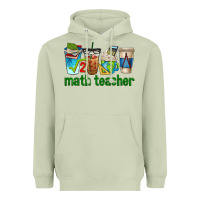 Matcha math teacher coffee cups Heavyweight Hoodie - texasbilliewilder