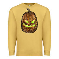 Antique Gold watercolor leopard pumpkin Premium Sweatshirt - RanaPortraitStore