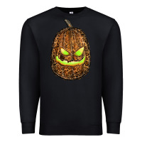 Black watercolor leopard pumpkin Premium Sweatshirt - RanaPortraitStore