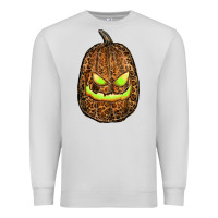 Dove Grey watercolor leopard pumpkin Premium Sweatshirt - RanaPortraitStore