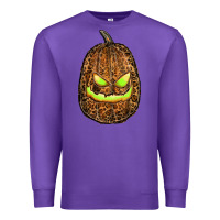 Purple watercolor leopard pumpkin Premium Sweatshirt - RanaPortraitStore
