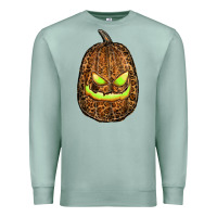Seafoam watercolor leopard pumpkin Premium Sweatshirt - RanaPortraitStore