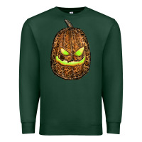 Sports Green watercolor leopard pumpkin Premium Sweatshirt - RanaPortraitStore