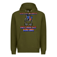 Army Green just call me pretty and take me racing Premium Hoodie - JahusDesignShop