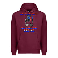 Burgundy just call me pretty and take me racing Premium Hoodie - JahusDesignShop