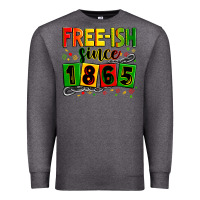 Charcoal Heather Free-ish since 1865 Premium Sweatshirt - Zillion Design Studio