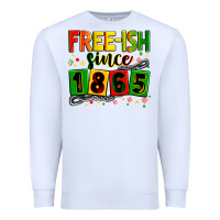 White Free-ish since 1865 Premium Sweatshirt - Zillion Design Studio