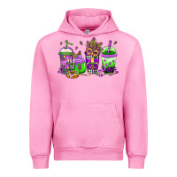 Fuchsia Pink mardi gras coffee Urban Hoodie - Jasminsmagicworld