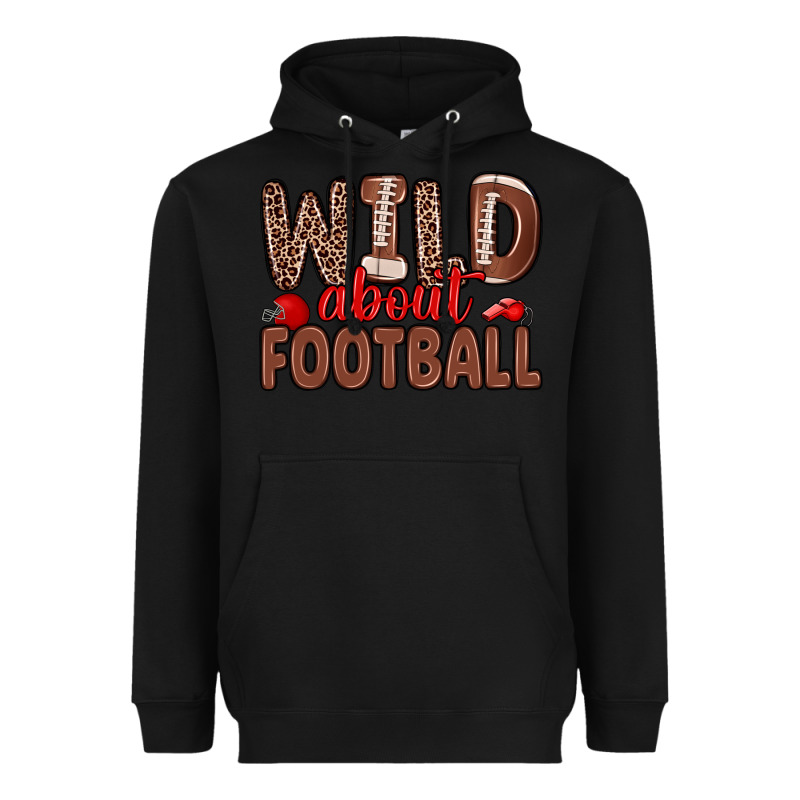 Wild About Football Heavyweight Hoodie by Zillion Design Studio | Teevron