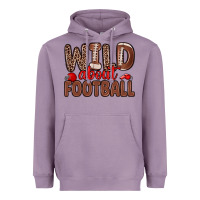 Lavender wild about football Heavyweight Hoodie - Zillion Design Studio