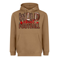 Toasted Coconut wild about football Heavyweight Hoodie - Zillion Design Studio