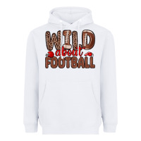 White wild about football Heavyweight Hoodie - Zillion Design Studio