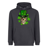 Smoke st. patrick's day skull Heavyweight Hoodie - RanaPortraitStore