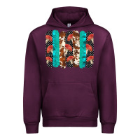 Mauve Wine ladybug brushstrokes  2 Urban Hoodie - BarkalooDesign