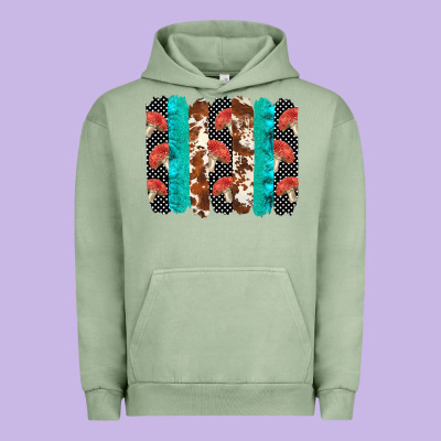 Ladybug Brushstrokes  2 Urban Hoodie Designed By Barkaloodesign