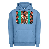 Pigment Pebble Blue ladybug brushstrokes  2 Urban Hoodie - BarkalooDesign