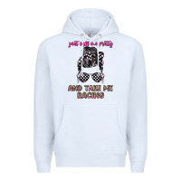 White just call me pretty and take me racing Premium Hoodie - JahusDesignShop